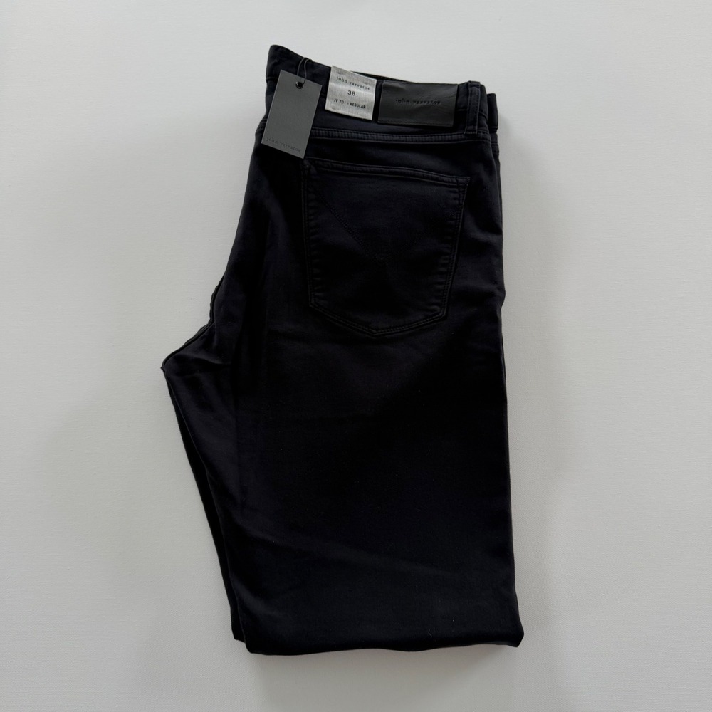John Varvatos JV 701 Regular Fit Black Pants Mens 38 J701RX88-AYTRR NWT